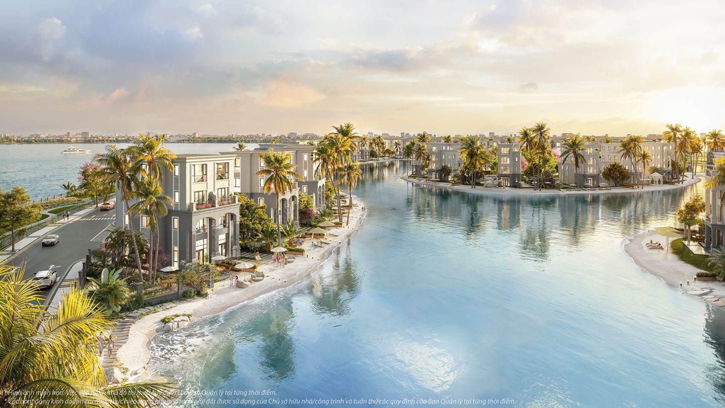 hình ảnh khu nhà biệt thự vinhomes green city hậu nghĩa, long an.