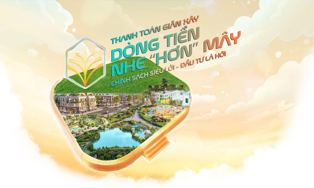 hình ảnh thanh toán giãn xây với chính sách siêu hời của dự án vinhomes green city