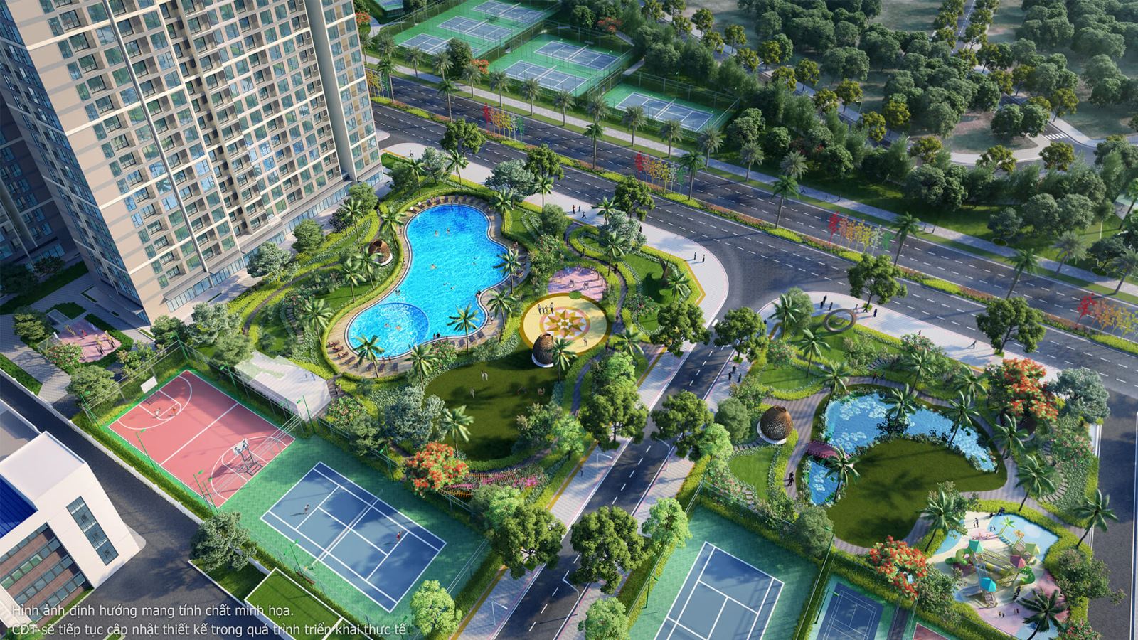 hình ảnh các tiện ích bên trong vinhomes hóc môn