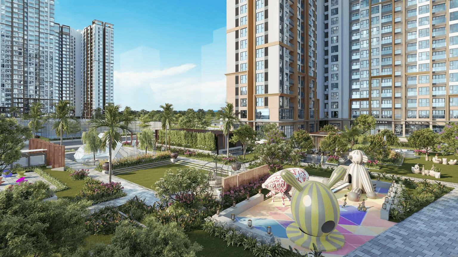 hình ảnh các tiện ích bên trong vinhomes hóc môn