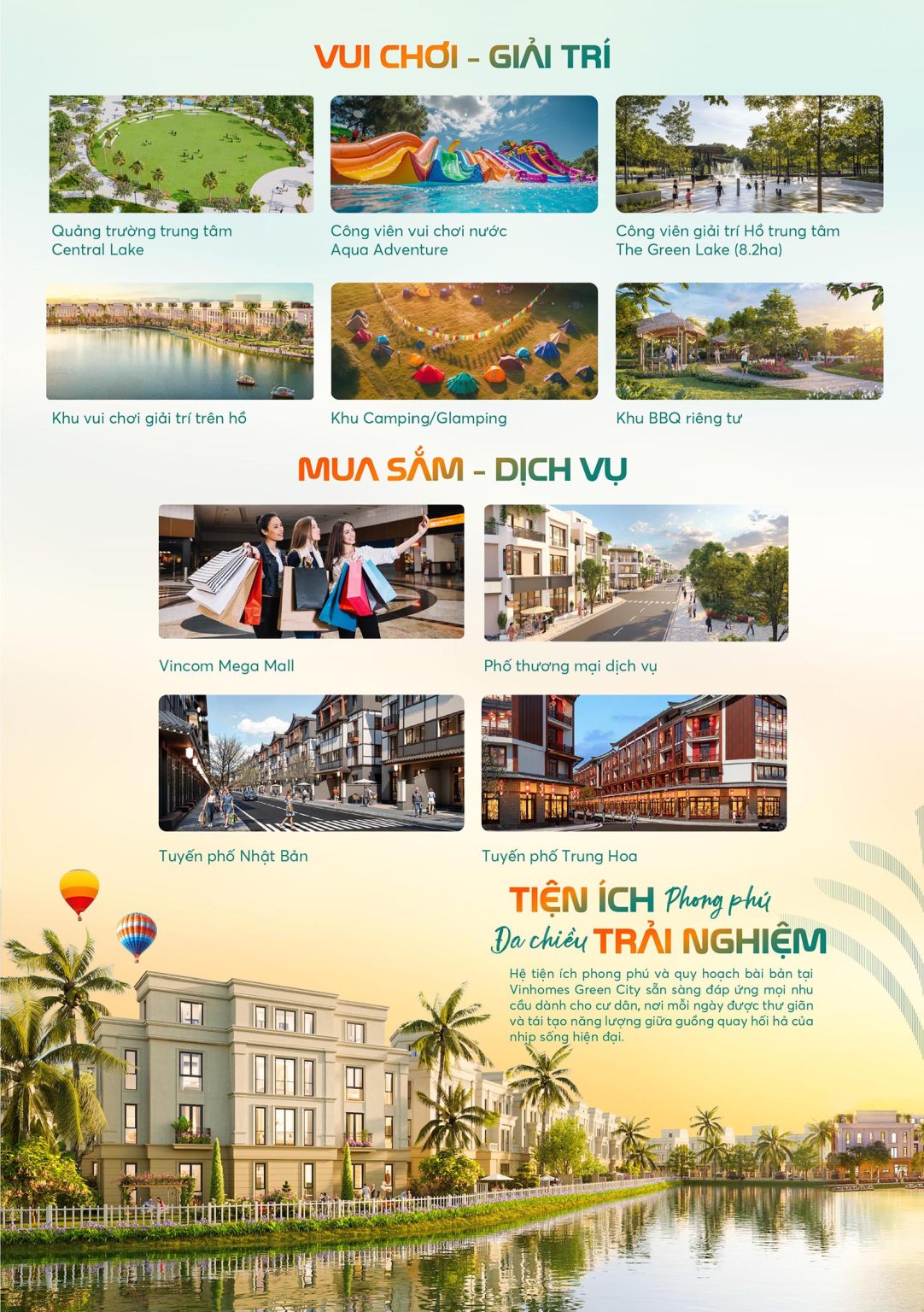 Vinhomes Green City : tiện ích trọng điểm, giáo dục, mua sắm và y tế