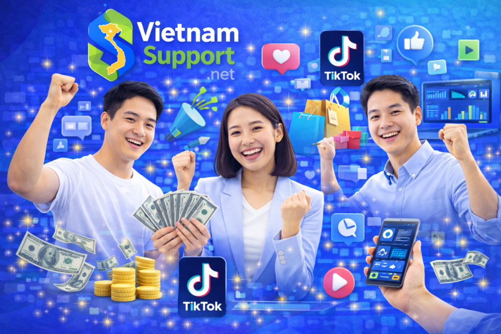 Hình ảnh minh họa các học viên vui vẻ háo hức đăng ký tham gia khóa học TikTok ADS 2026 1 kèm 1