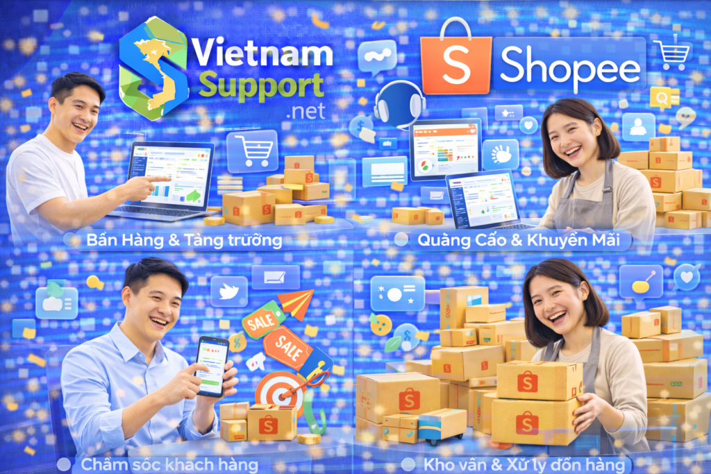 hình ảnh minh hoạ các nội dung trong khóa học Sàn TMĐT Shopee 1 kèm 1
