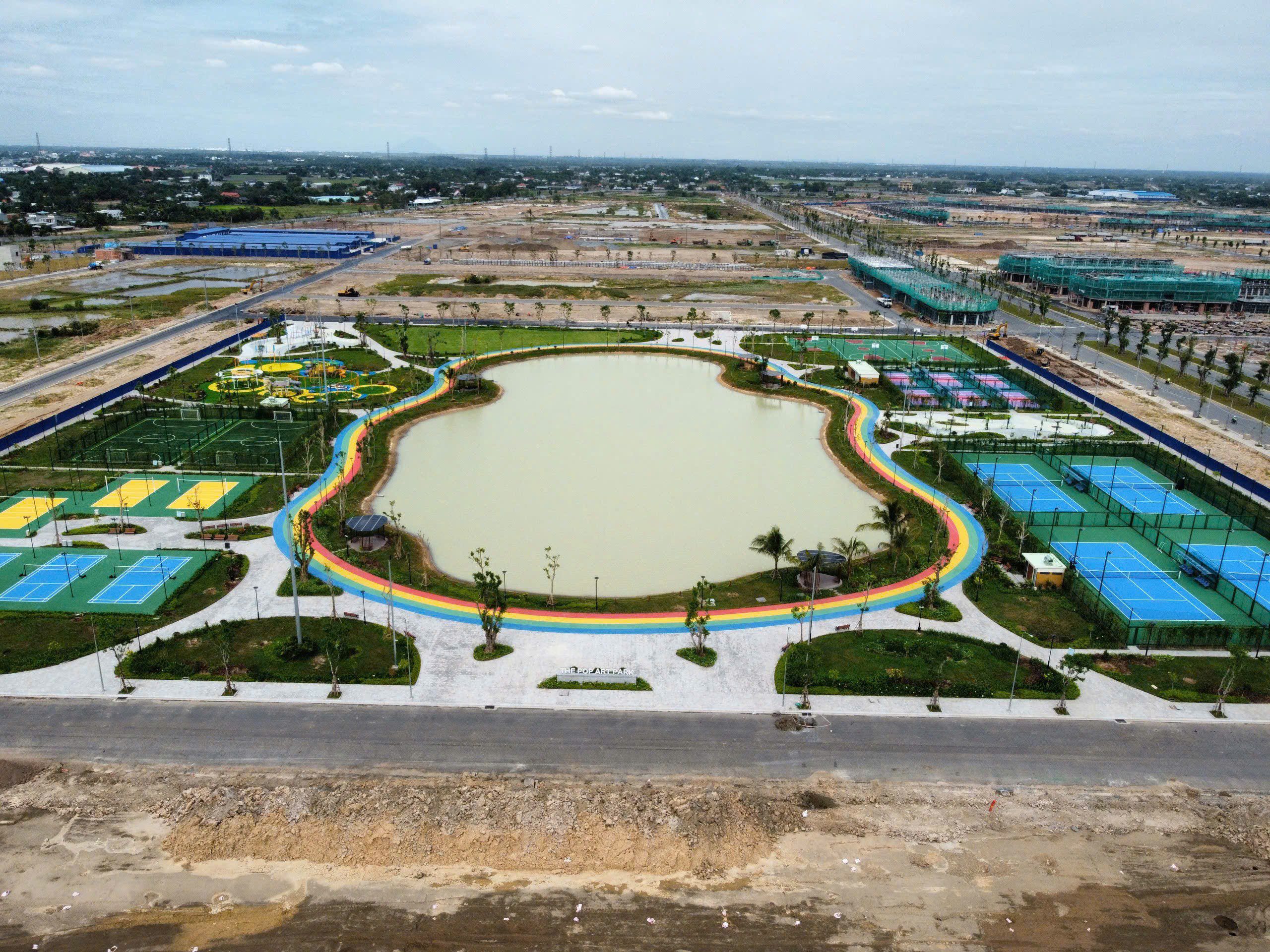 hình ảnh tiến độ thi công dự án vinhomes green city đức hòa, long an mới nhất